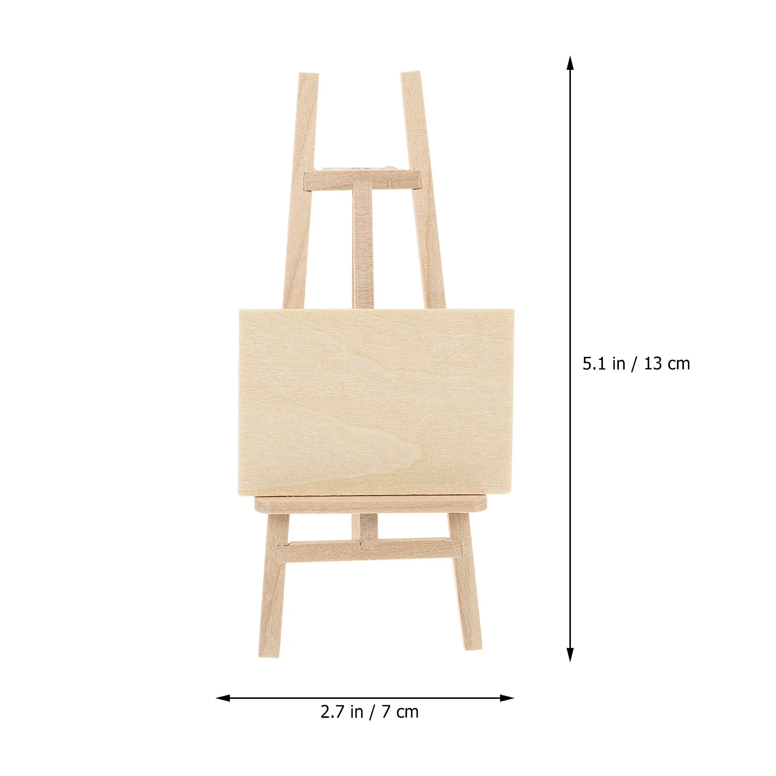 Caballete de madera para tablero de dibujo, pintura al óleo en miniatura con muebles de adorno para casa, 4 Uds.