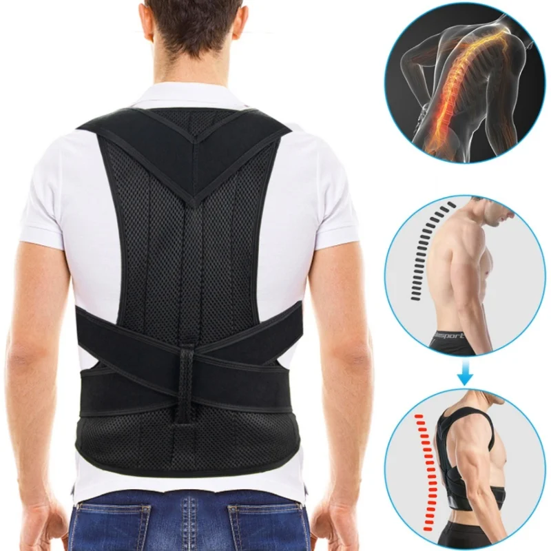 Adjustable Back Posture Corrector With Breathable Shoulder And Waist Support Straps For Boys And Girls To Relieve Back Pain image 3