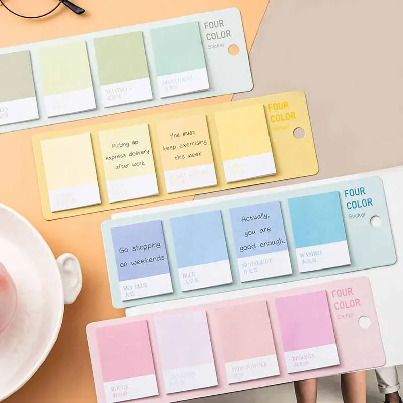 Color Palette Sticky Notes Index Tabs INS Style Colorful Classification Labels High Value  Sticker for Bookmarks and Marking