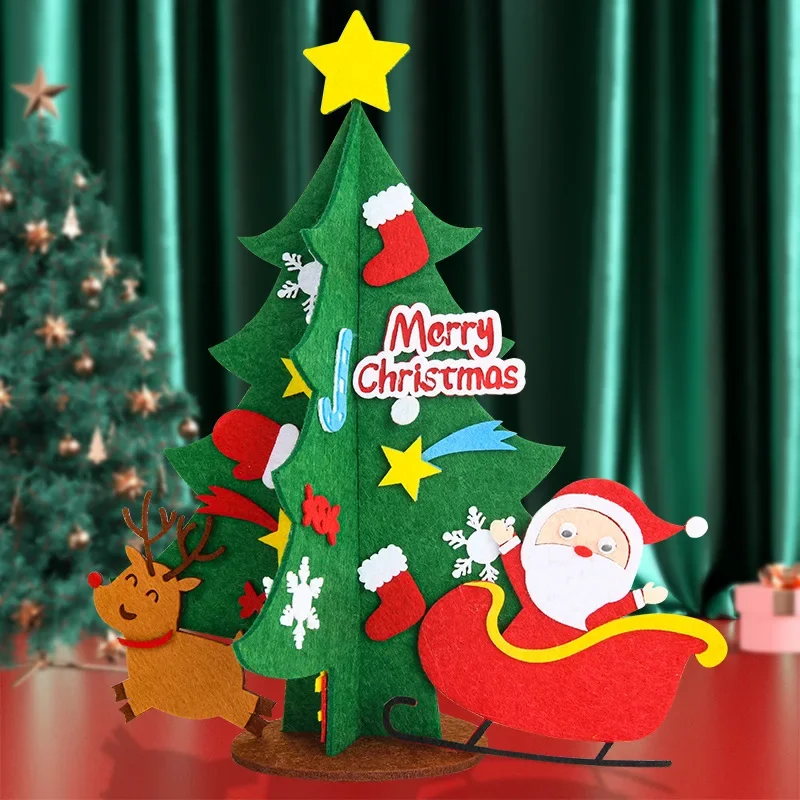 Christmas Handmade DIY Desktop Christmas Tree Material Package Decoration Kindergarten Creative Children's Toys