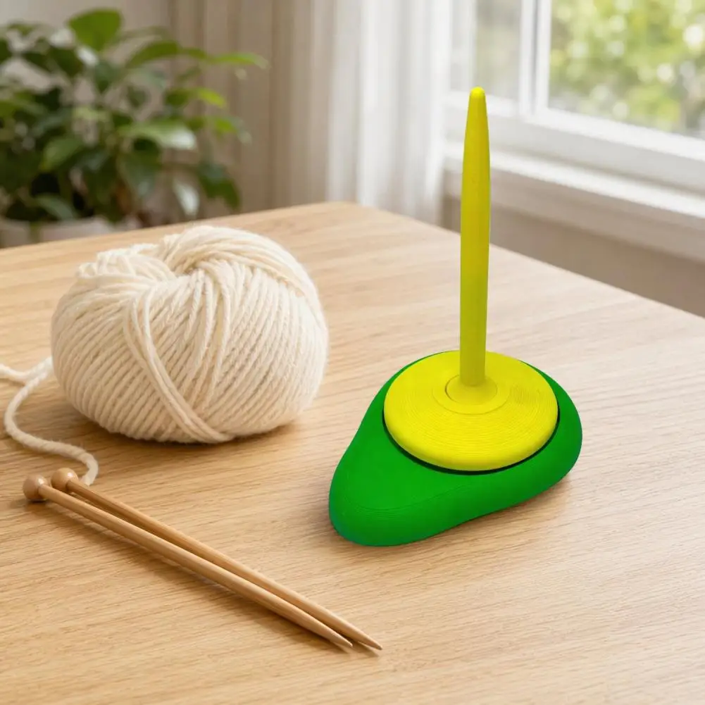 Crochet Yarn Holder Avocado Yarn Holder 3d Printed Spinner Smooth Rotating Yarn Dispenser for Crocheting Knitting Universal