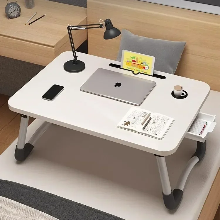Foldable Bed Small Table Desk Lazy Bay Window Table Writing Small Table Board Lap Computer
