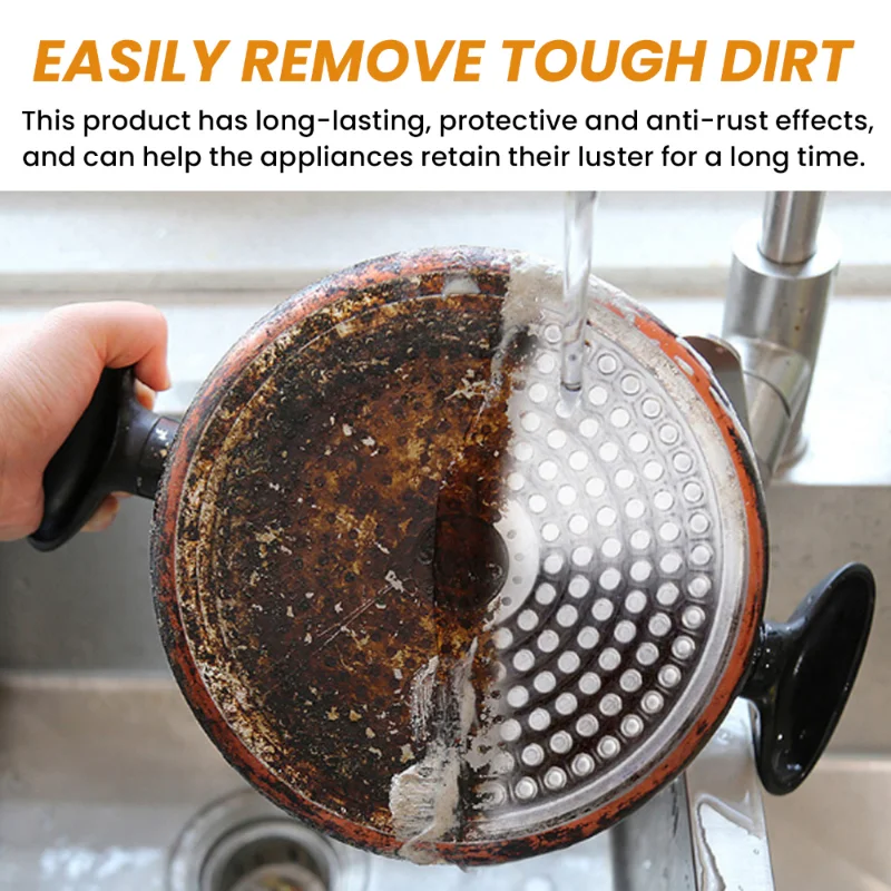 

Экологичная чистящая паста из нержавеющей стали — нетоксичная, безопасная для посуды, посуды, раковин — удаления пятен, жира, ржавчины — легко