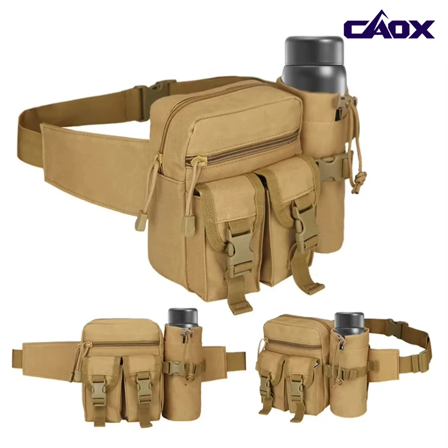 

Multi-sport water bottle waist bag is detachable and suitable for outdoor sports such as mountaineering, camping, and hiking