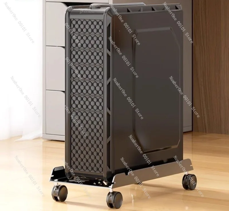 2026 Home Office Computer Tower Stand with Wheels Adjustable Mobile Desktop PC Case Holder Expandable CPU Base Riser Universal