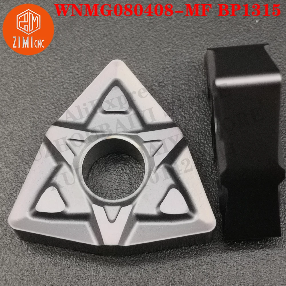 WNMG080408-MF BP1315 إدراجات كربيد خارجية تحول إدراج أدوات ميكانيكية آلة CNC سلبية مخرطة معدنية أداة قطع