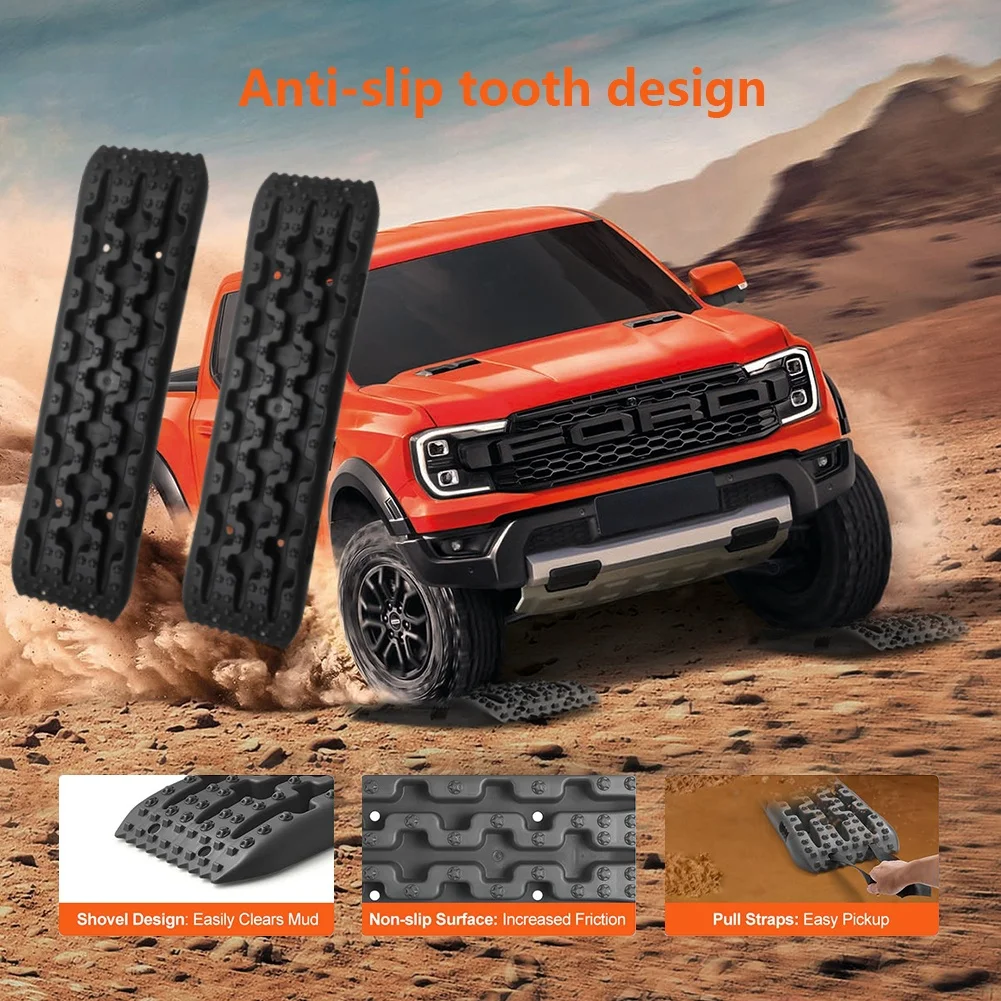 

10T Recovery Track Offroad Snow Sand Track Mud Trax Self Rescue Anti Skiding Plate Muddy Sand Traction Assistance For Emergency