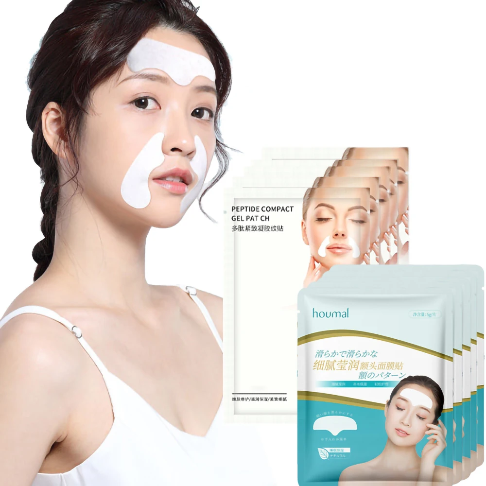 

10Pcs Face Care Mask Remove Frown Lines Anti Wrinkle Patches Gel Nasolabial Folds Mask Anti Aging Firming Lifting Skin Stickers