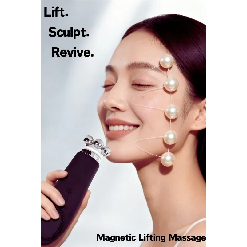 Electric Facial Cleanser, Pore Cleaning, Hot Compress, Massage and Beauty Device, Ultrasonic Deep Facial Cleanser