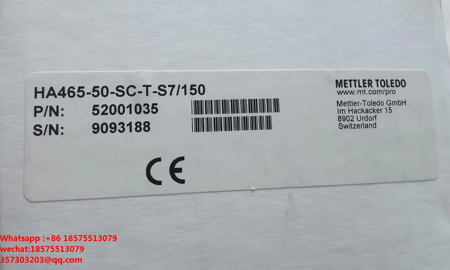 For METTLER 52001035 HA465-50-SC-T-S7/150 Electrode, New