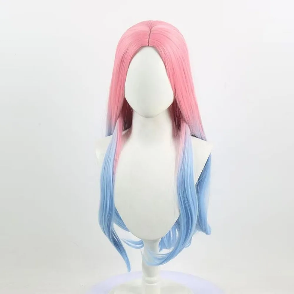 Alien Stage Mizi Wig - Clematis Pink Blue Cosplay Hair, การแสดงบนเวทีอนิเมะ, เส้นใยสังเคราะห์ทนความร้อน