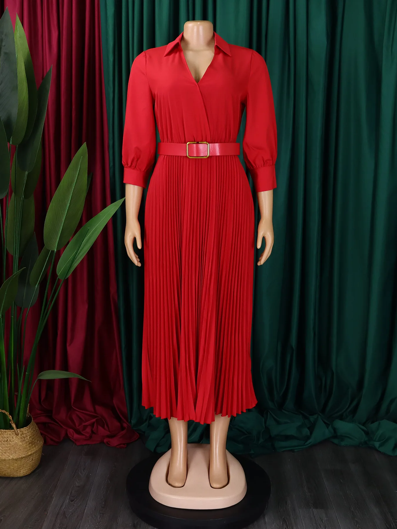 ATR-D472#2026 Spring New European and American Women's Wear Red, White, Hidden Blue Large Size Evening Dress Wholesale and Reta