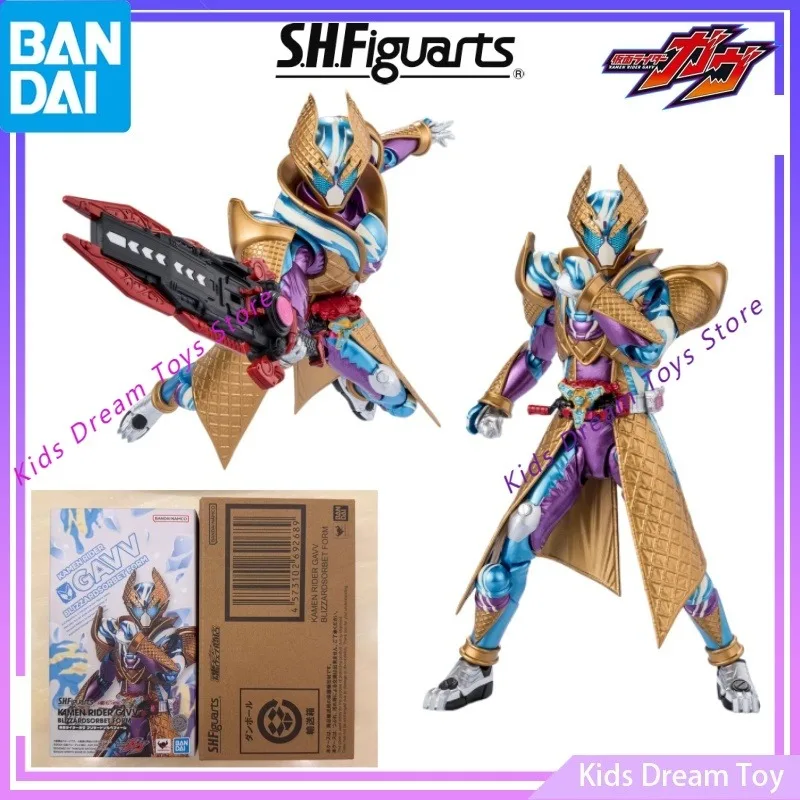 

В наличии: Оригинальная коллекционная фигурка Bandai S.H.Figuarts KAMEN RIDER GAVV BLIZZARDSORBET FORM, аниме-фигурка, готовая модель