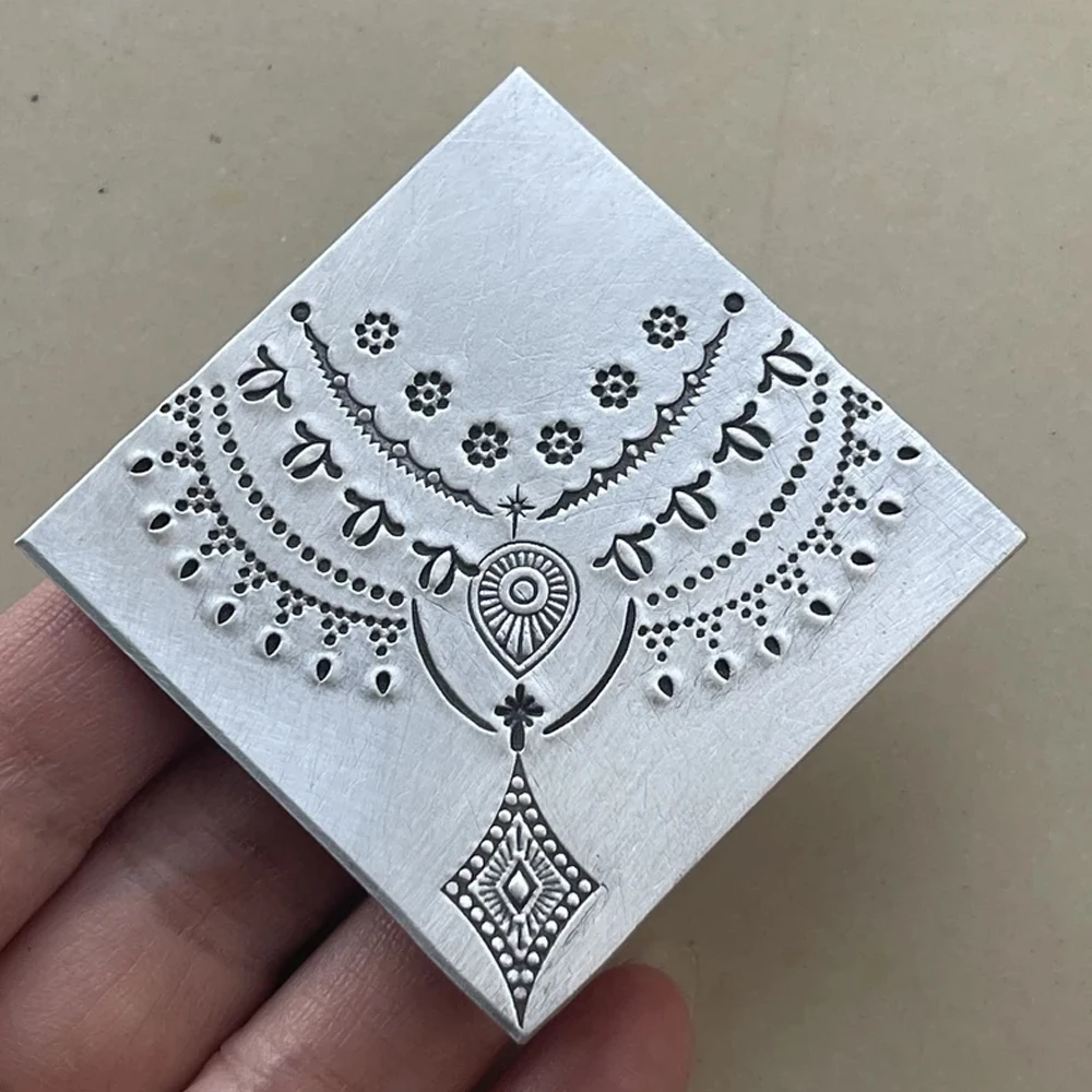 Metal stamp，Metal Design Bohemian Stamps，metal stamp jewelry, metal stamping tool (8.3MM)