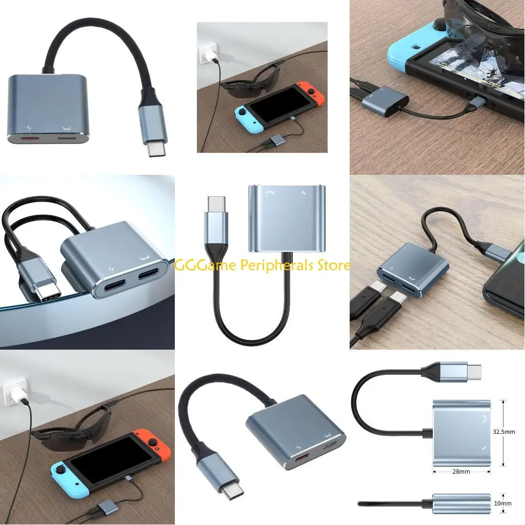 

U55B Universal USB C Adapter 4K 60Hz Output 100W Charging Simultaneous Play And