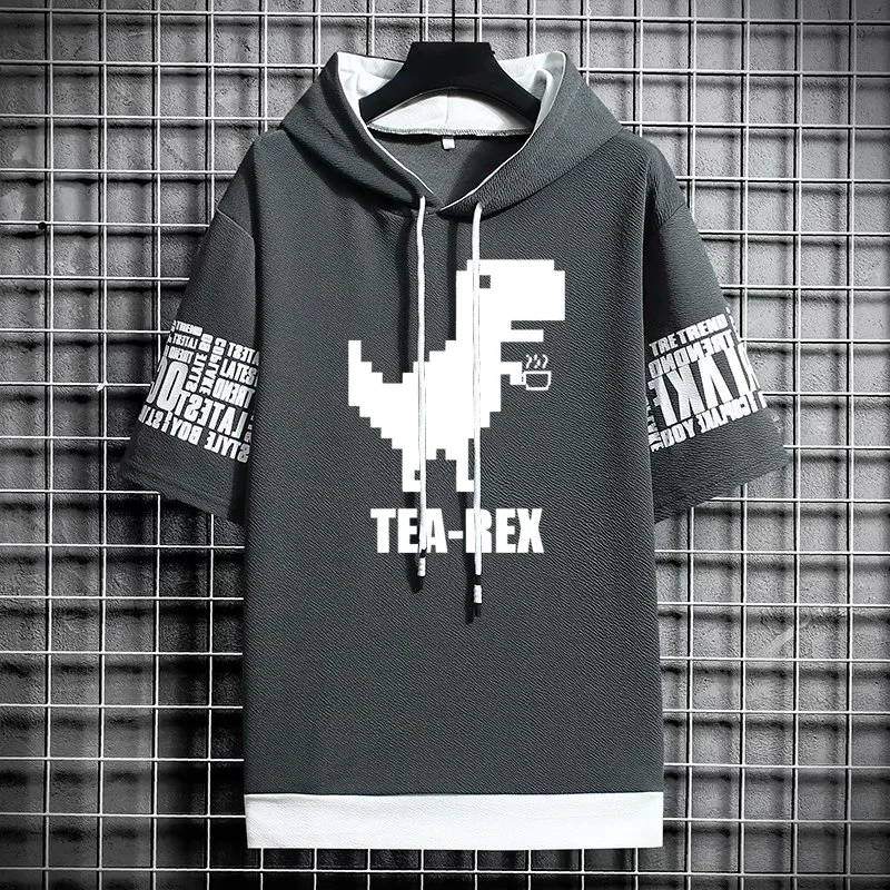 الرجال المتضخم أنيمي الرسم تي شيرت ، الشارع الشهير هوديس ، صالة الألعاب الرياضية هوديي ، قبعة تيشيرت ، الطباعة ، عارضة ، الملابس الرياضية ، كوريا #6