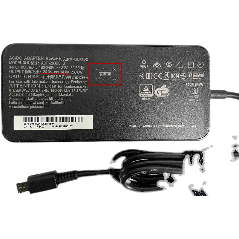 20V 14A 280W ADP-280BB B AC DC Adapter Charger For MSI GE66 GE76 GP76 GP66 Power Supply Special USB Tip