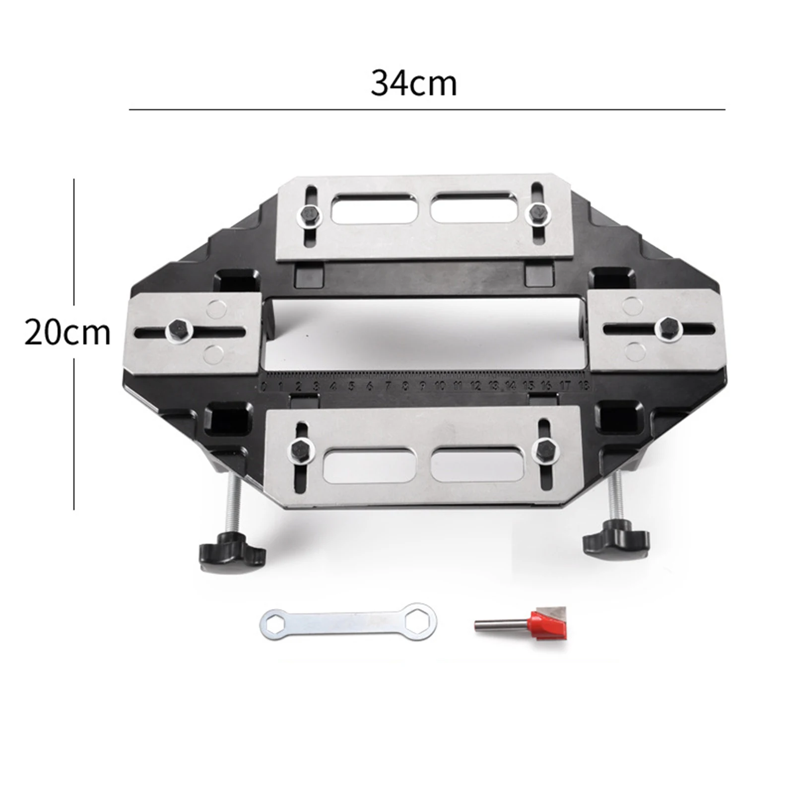 Holztür scharnier Jig Slot Tool mit Fräser Bit Holz bearbeitung Schlitz