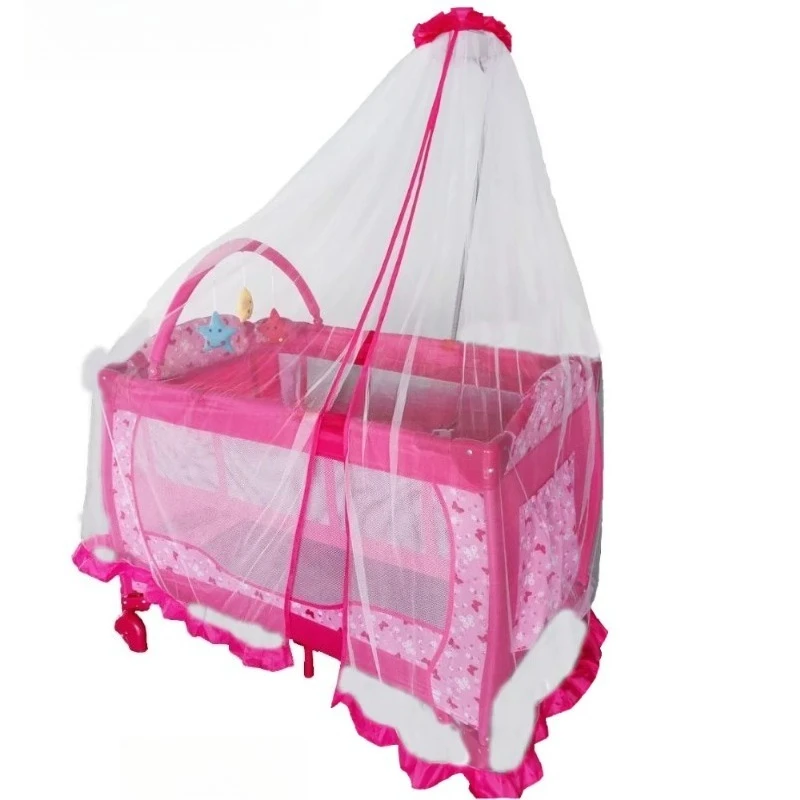 

Pink beautiful mosquito net baby deluxe gaming fence