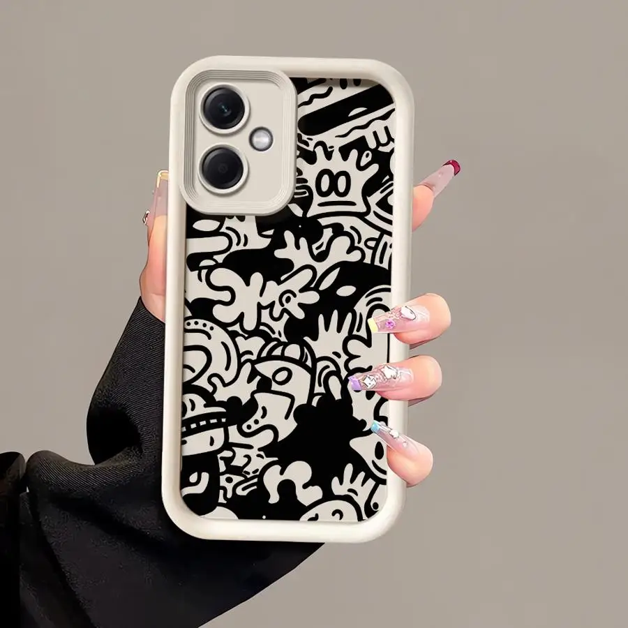 Capa de telefone para Xiaomi Redmi A4 A1 A2 Plus 13 12 A3 Capa macia Graffiti Cartoon