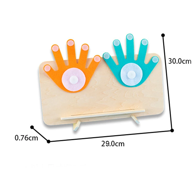 Montessori Wooden Finger Numbers Math Toy para Crianças, Crianças Contando, Aprendizagem Precoce, Brinquedos Educativos, Crianças, Jogo de Inteligência