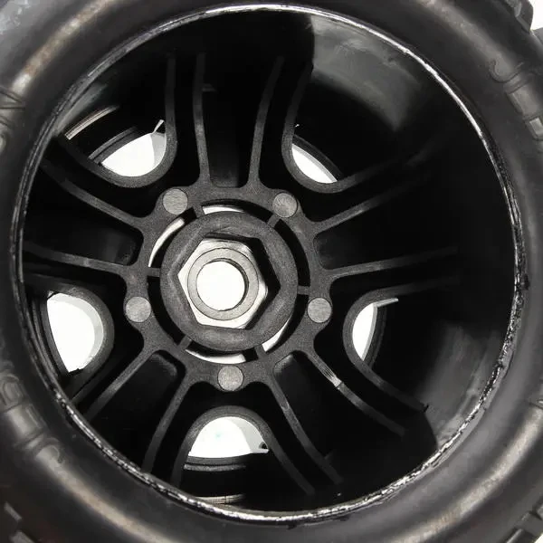 2pcs 141mm Tire Wheel Tyre EB1002 for JLB Racing CHEETAH 11101 21101 J3 Speed 1/10 RC Car Upgrade Parts Spare Accessories