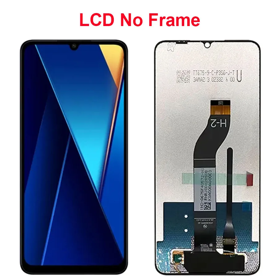 6.74'' Ekran LCD z panelem dotykowym i digitizerem do Xiaomi Poco C65, części zamienne do Xiaomi Poco C65, ekran z ramką — zdjęcie produktu 2