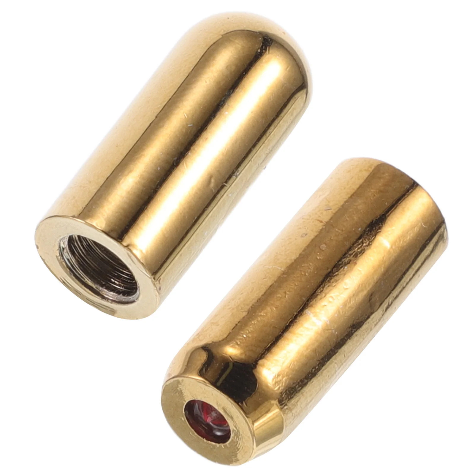 2pcs Metal Dowsing Rod Parts End Caps Front Back Covers For Divining Tools Feng Shui Layout House Selection Office Arrangement