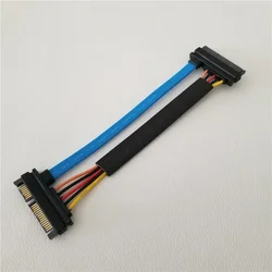 22Pin(7+15pin) SATA Data Extension Cable Male to Female Power Cord 3.3V Hard Dirve