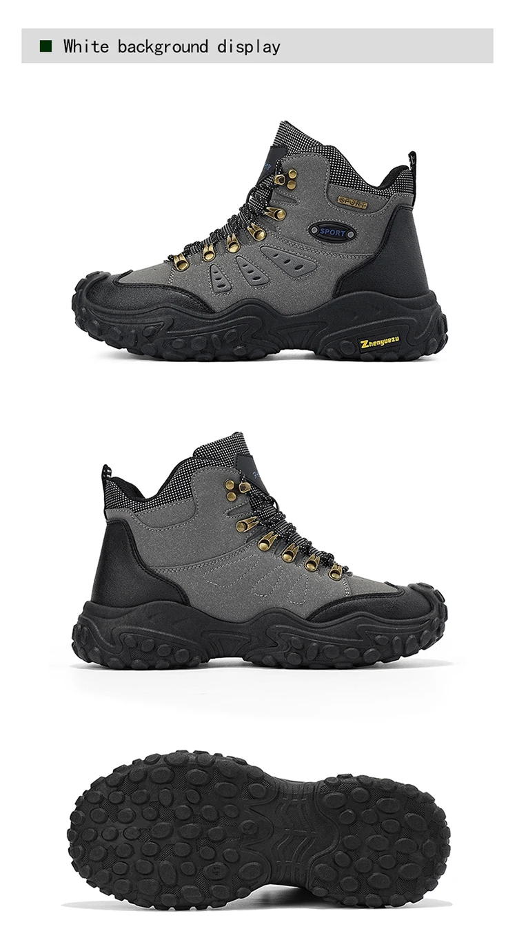 Modische, bequeme und vielseitige Herren-High-Top-Wanderstiefel in großen Größen, ideal für Outdoor-Aktivitäten, Bergsteigen und Reisen, als Geburtstagsgeschenk oder Weihnachtsgeschenk geeignet. – Detail 22