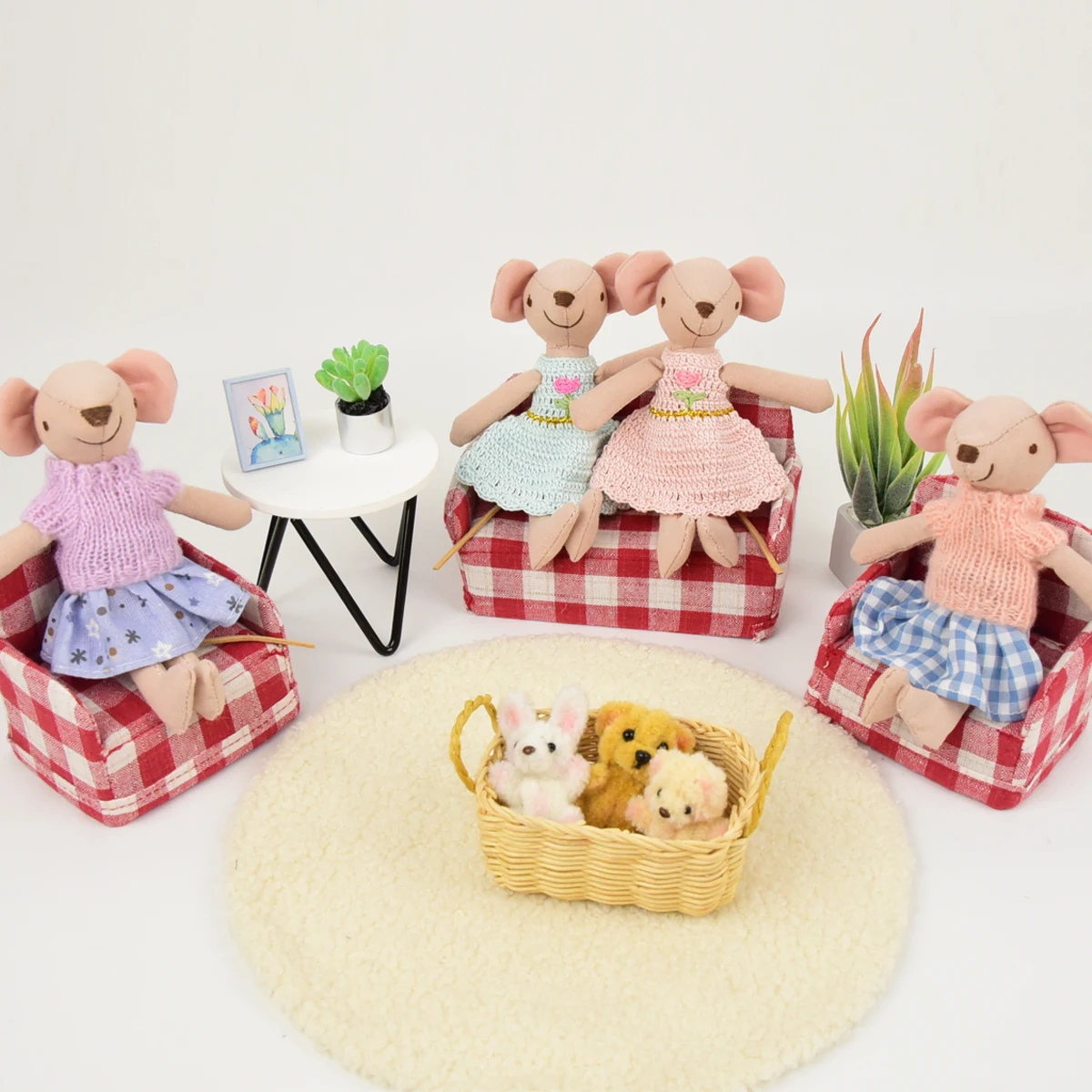 13CM Plush Mouse Animal Doll Kawaii Mouse Soft Dolls Christmas Presents Birthday gift