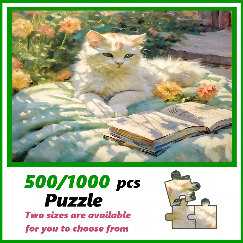 

A high-quality 500/1000-piece puzzle, perfect for adults, is a fun family game that helps relieve stress and is great for birthd