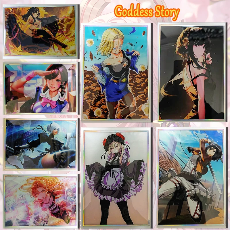 Japanese Anime Goddess Story Acg Sexy Acrylic Card Ishtar Kitagawa Marin Daki Collection Cards Birthday Christmas Gifts Toys