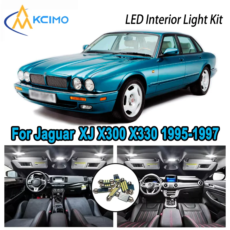 

For Jaguar XJ X300 X330 XJ6 XJ12 1995-1997 Premium Bright LED Interior Dome Map Trunk Light Kit Car Led Lamps Canbus No Error