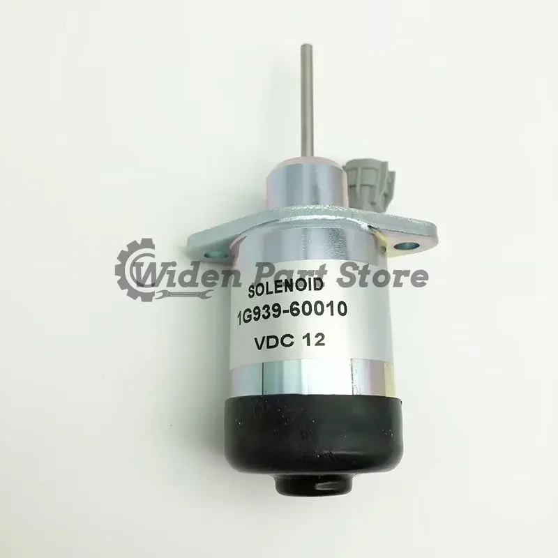 12V Fuel Solenoid Actuator Solenoid 1G939-60010 For Kubota D1503 V2203 Engine