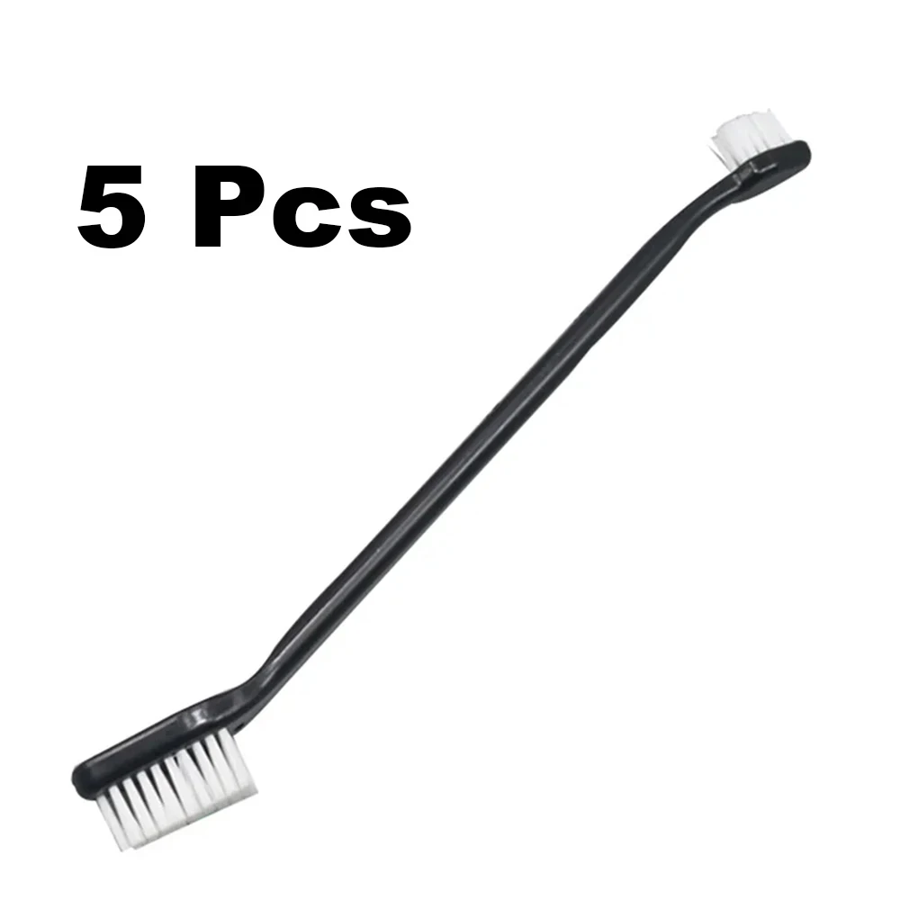 5 Pcs Automotive Double Head Detail Brush Hardboard Wheel Brush Automotive Cleaning Car Cleaning Tool Split Brush Pet