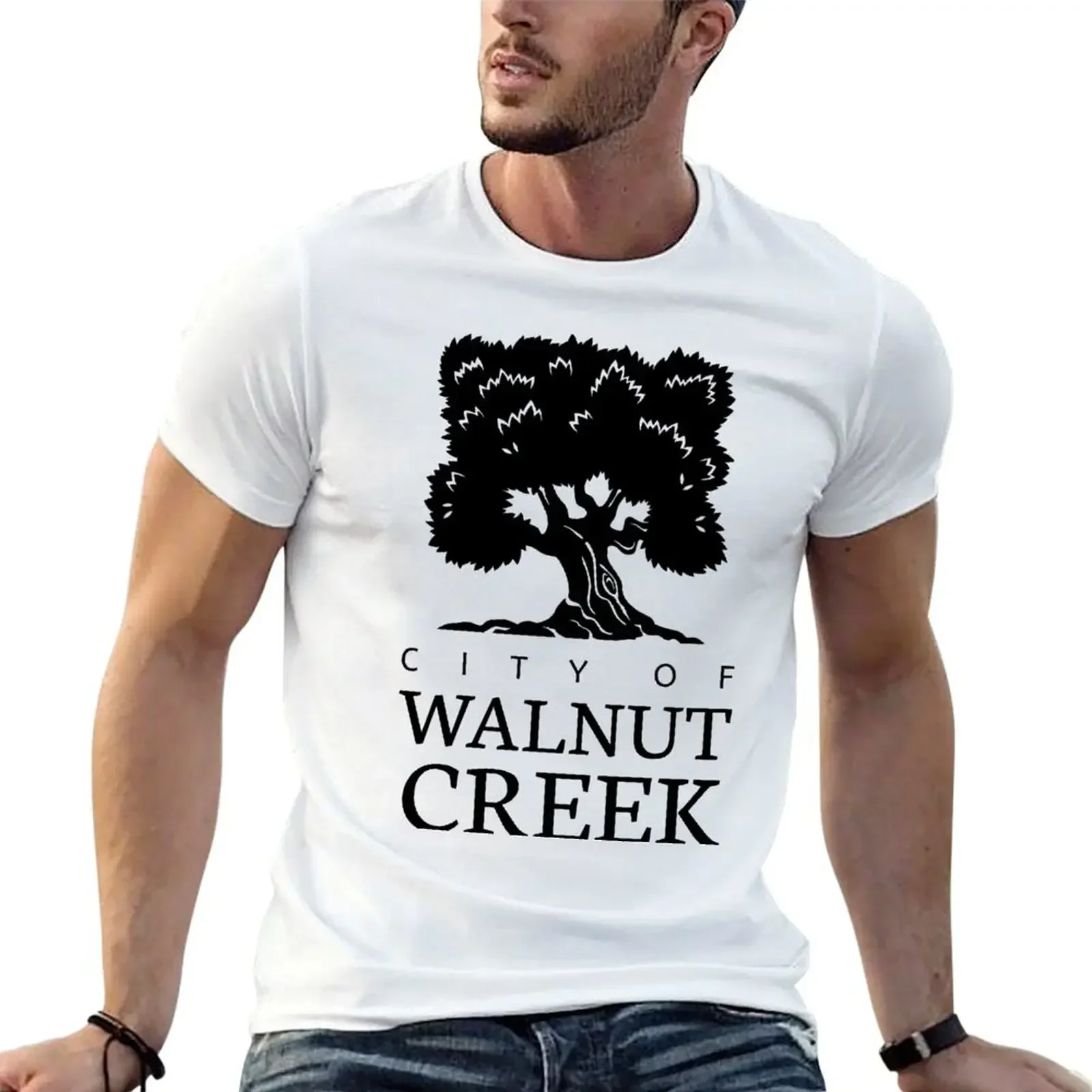 Official seal of Walnut Creek, California T-Shirt plus size tops graphic t shirts summer top tops T-shirt men