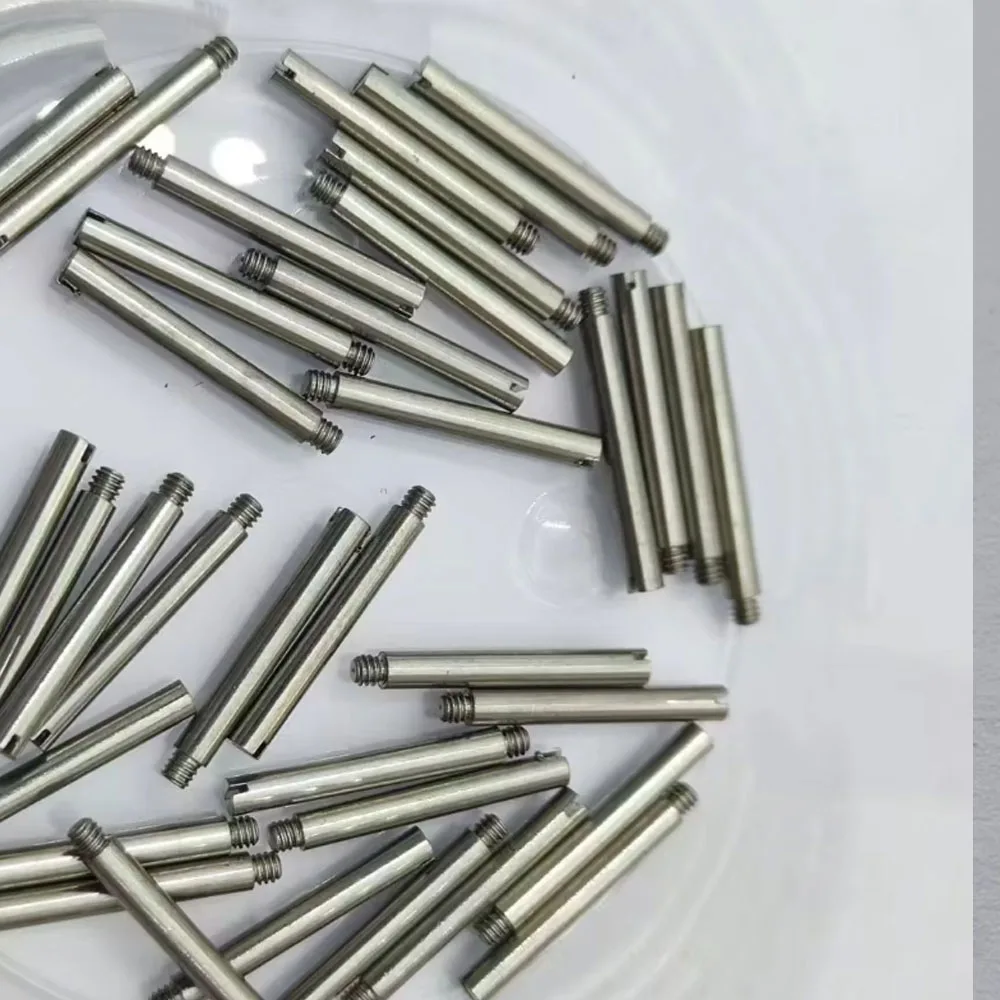 10pcs of watch steel strap screw thread shaft connection pin straight thread strap suitable for Rlx strap screw