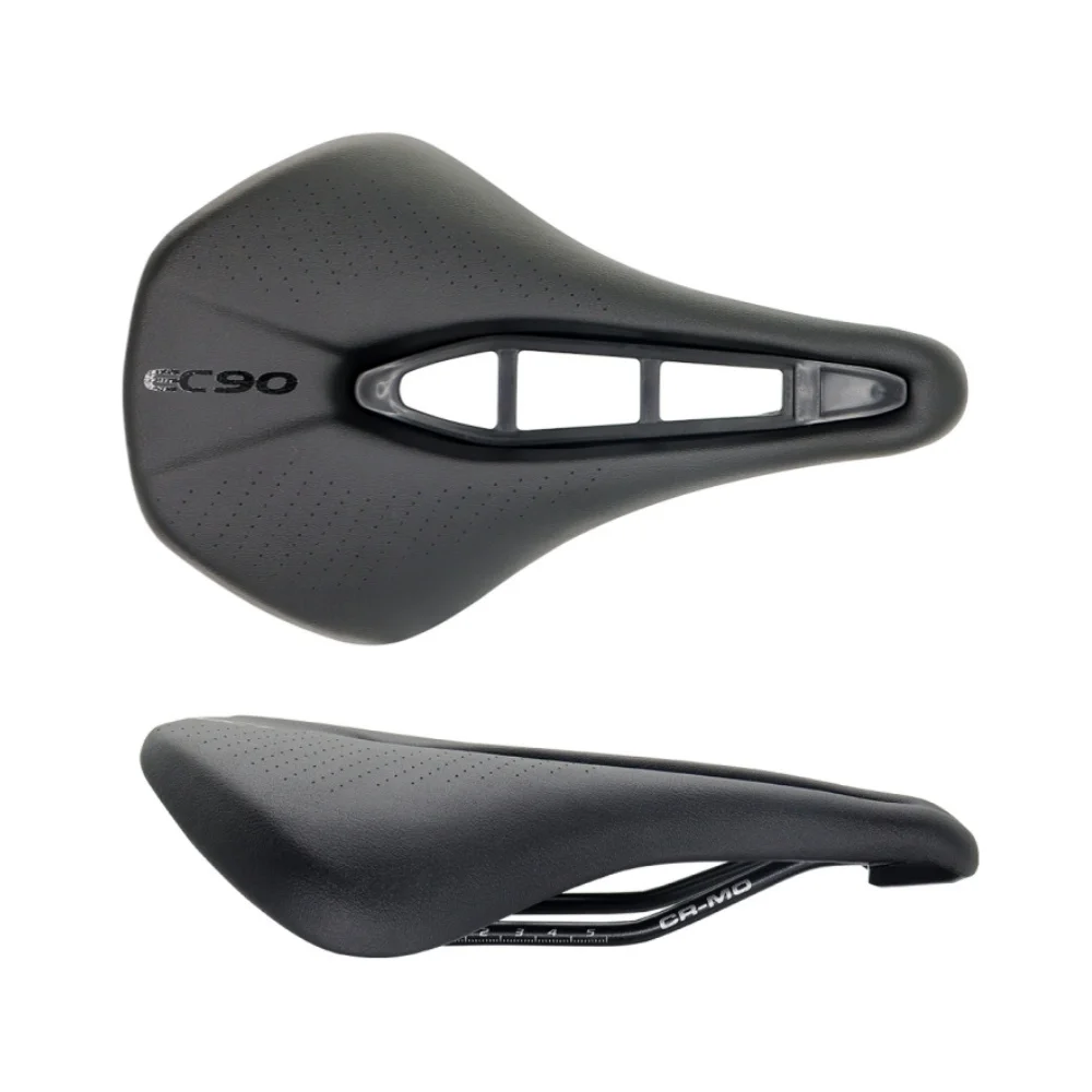 EC90 Bicycle Saddle MTB Road Bike Seat PU Ultralight Breathable Comfortable Cushion Mountain Bike Racing Saddle Bicycle Parts