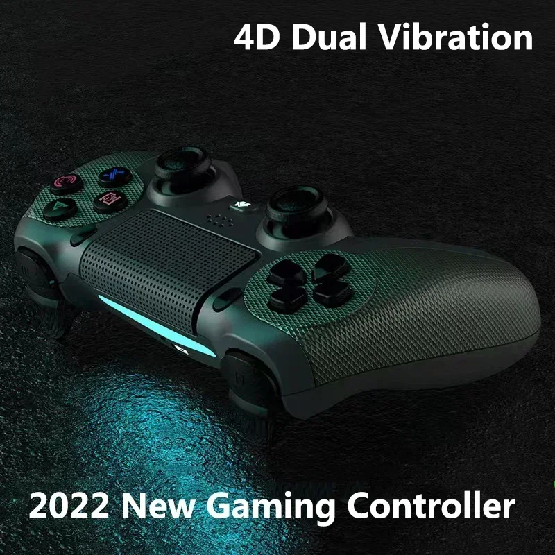 Wireless Bluetooth Gamepad Vibration Game Controller Joystick For PS4/Slim/ Manette PS4 Led Light Gamepad