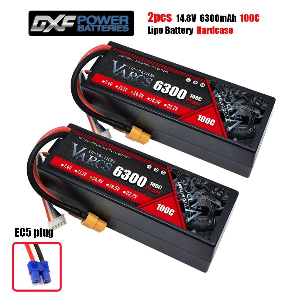 Varcs 4S Lipo Batterij 130c 140c 8000Mah 8400Mah 7500Mah 6300Mah 5400Mah Xt60 Ec5 Trx T/Deans Xt150 Plug Voor Rc 1/8 Buggy Auto