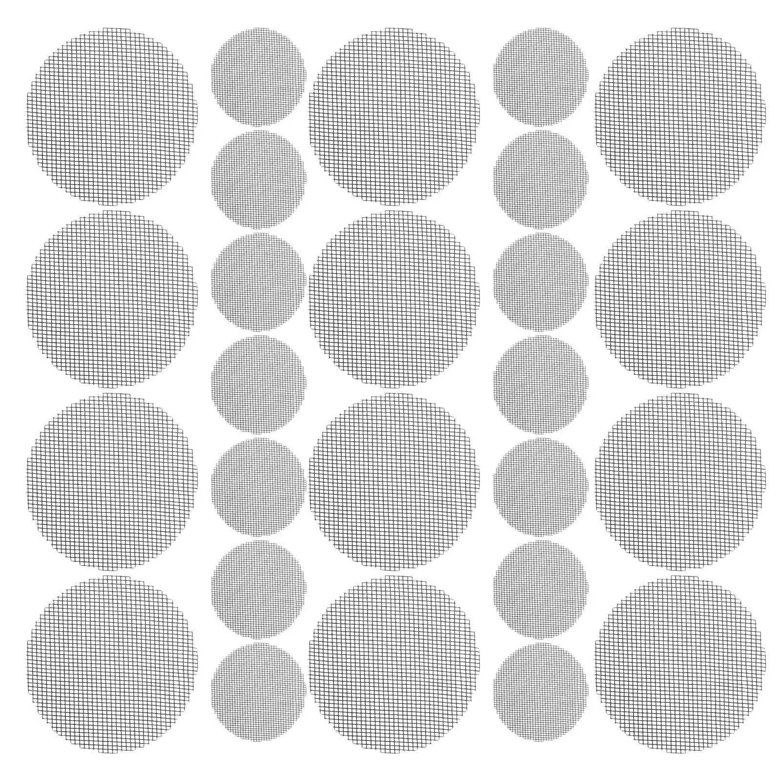 

100 шт. многоразовых пластиковых сеток-вкладышей для дренажа горшечных растений, предотвращающих вытеснение почвы, с улучшенной циркуляцией воздуха