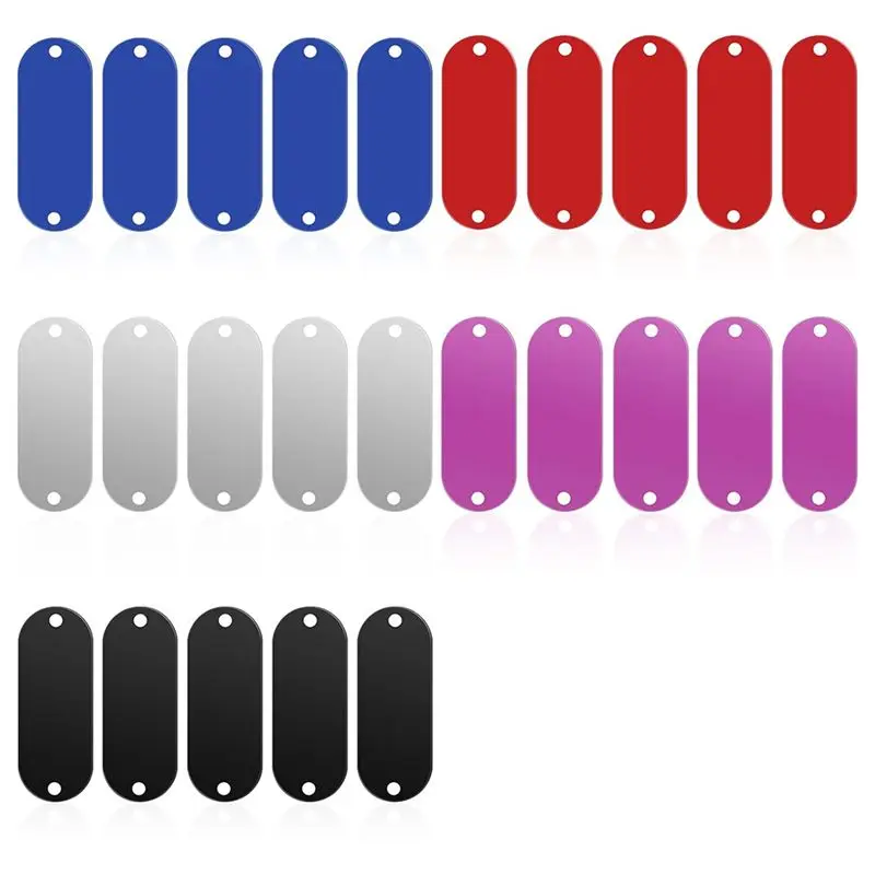 

Металлические заготовки B62B для штамповки, прямоугольные, для лазерной гравировки, с 2 отверстиями (5 цветов)