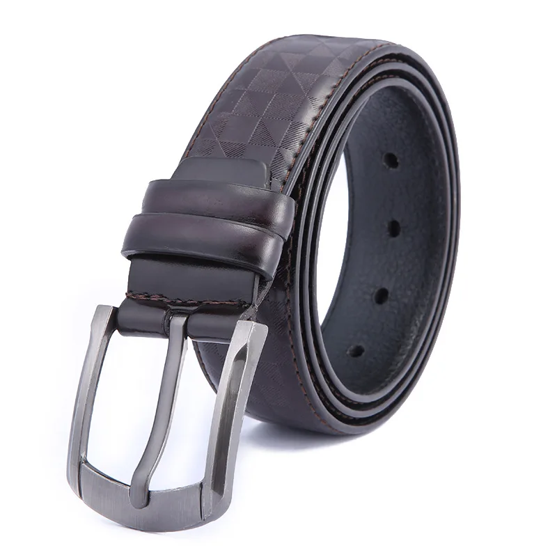 Retro Leather Belts for Mens New Fashion Pu Microfiber Leather Belt Men's Leather Jeans Belt Factory Direct Wholesale