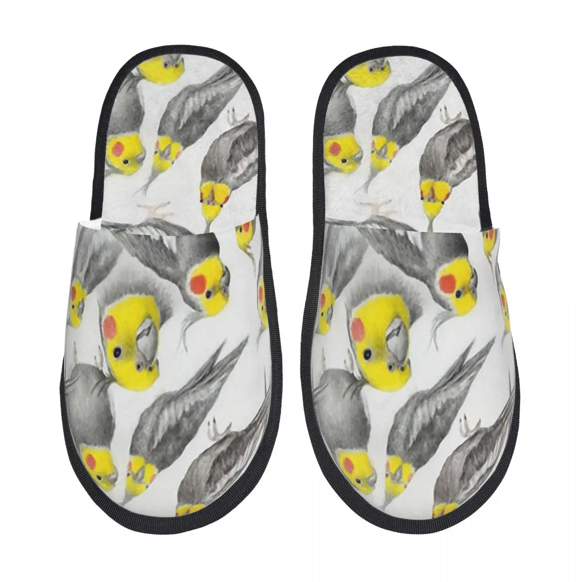 Melocotones The Cockatiel, zapatillas peludas para hombre y mujer, pantuflas de Casa acogedoras