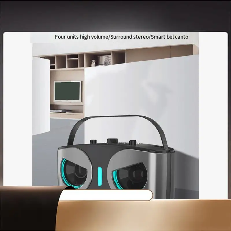 

Sd306plus Bluetooth-динамик Owl Мощный, портативный, с двумя микрофонами HIFI-звуком Идеально подходит для караоке и вечеринок на открытом воздухе A-X64A