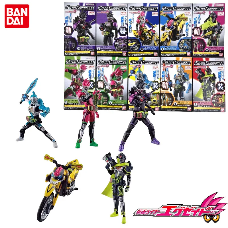 Bandai Genuine SO-DO Kamen Rider Ex-Aid Anime Figure Kamen Rider Brave Snipe Genm Action Toys Boys Girls Gift Collectible Model