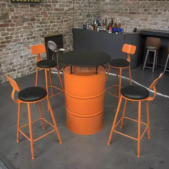 Clever industrial style outdoor metal bar furniture dining hotel restaurant living room and lobby