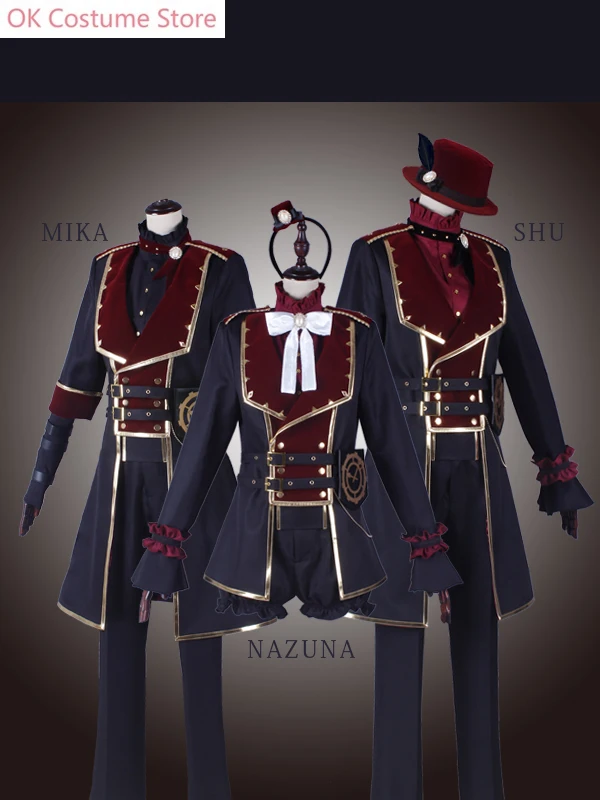 Ensemble Stars Valkyrie MIKA Cosplay Costume, Anime, OwFashion, Bel Uniforme, ixd'Halloween, Tenue de Jeu en plis, Sur Mesure