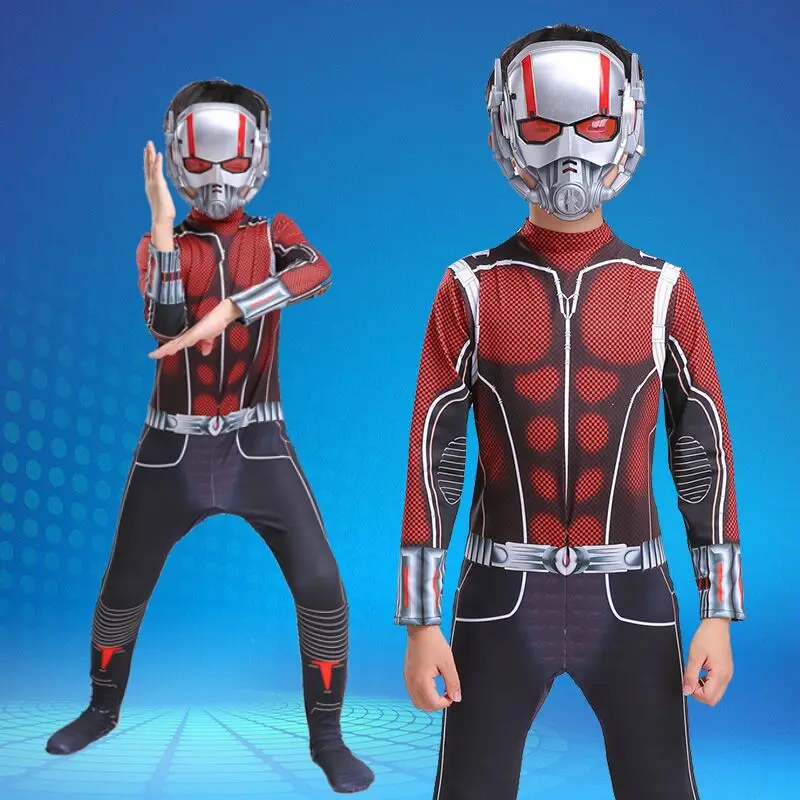 

Ant-Man 2 Kids' Tight Suit Movie Costume Camouflage loween Overall Outfit Polyester Fiber 00% Traditional Chinese ...
